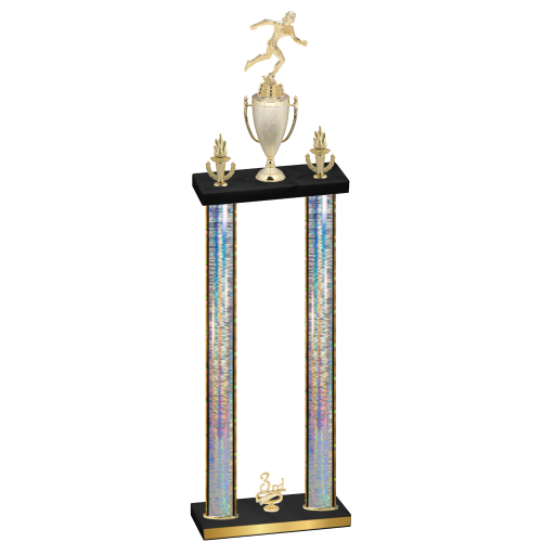 Double Silver Glacier Third Place Running Trophy