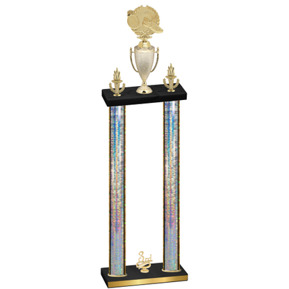 Double Silver Glacier Third Place Running Trophy