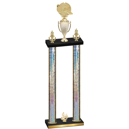 Double Silver Glacier Fourth Place Running Trophy