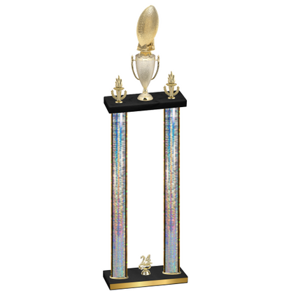 Double Silver Glacier Year Football Trophy