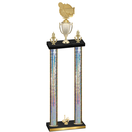 Double Silver Glacier First Place Tennis Trophy