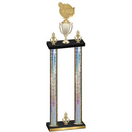 Double Silver Glacier Victory Tennis Trophy
