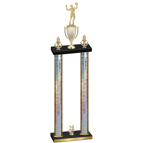 Double Silver Glacier Year Volleyball Trophy