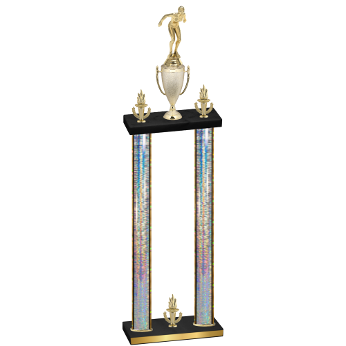 Double Silver Glacier Victory Tennis Trophy