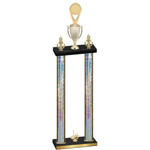 Double Silver Glacier First Place Insert Trophy