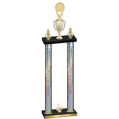 Double Silver Glacier Second Place Insert Trophy