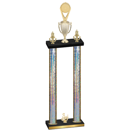 Double Silver Glacier Third Place Insert Trophy