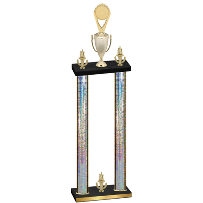 Double Silver Glacier Victory Insert Trophy