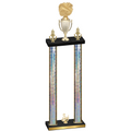 Double Silver Glacier Third Place Cheerleading Trophy