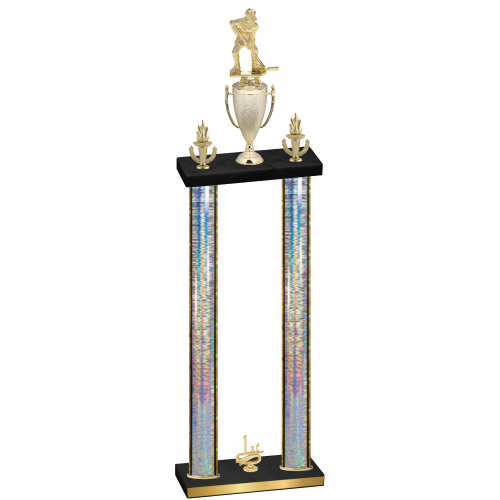Double Silver Glacier First Place Hockey Trophy