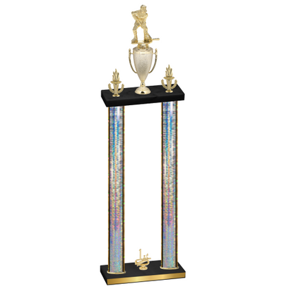 Double Silver Glacier First Place Hockey Trophy