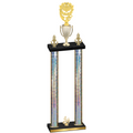 Double Silver Glacier Fourth Place Pickleball Trophy