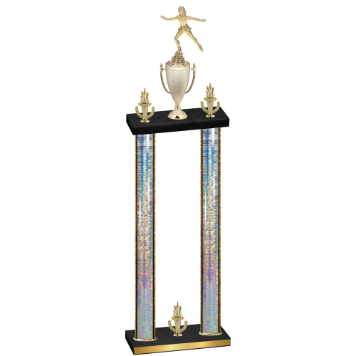 Double Silver Glacier Victory Skater Trophy