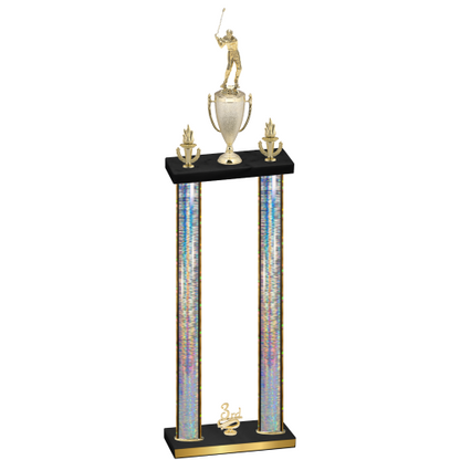 Double Silver Glacier Third Place Golf Trophy