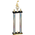 Double Silver Glacier Fourth Place Golf Trophy