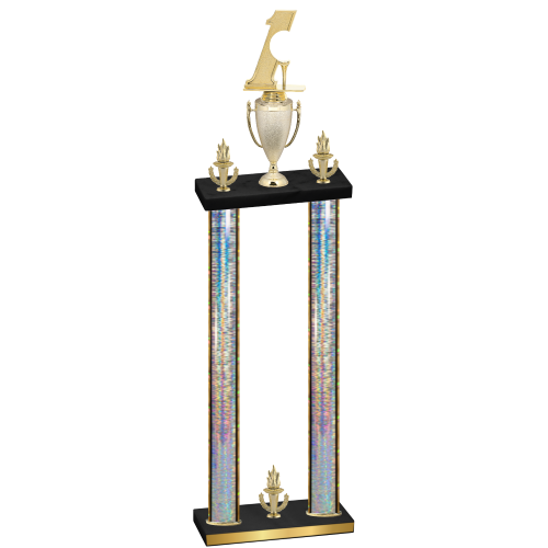 Double Silver Glacier Victory Golf Trophy
