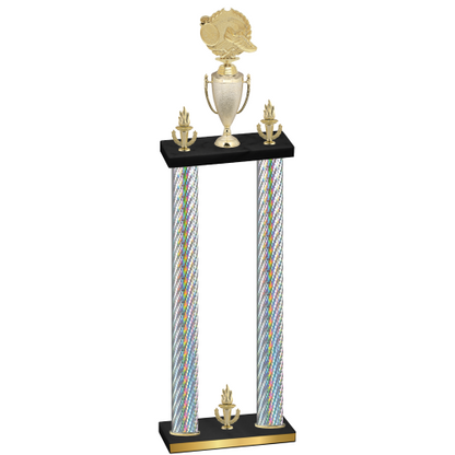 Double Silver Carbon Fiber Victory Running Trophy