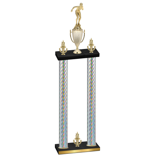 Double Silver Carbon Fiber Victory Tennis Trophy