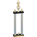 Double Silver Carbon Fiber Year Music Trophy