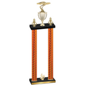 Double Orange Carbon Fiber Fourth Place Cars Trophy