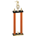 Double Orange Carbon Fiber Fourth Place Shooter Trophy
