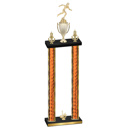 Double Orange Glacier First Place Running Trophy
