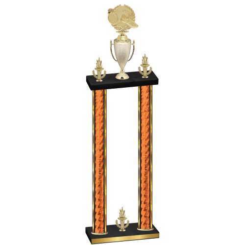 Double Orange Glacier Victory Running Trophy