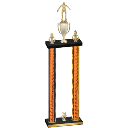 Double Orange Glacier Year Wrestling Trophy