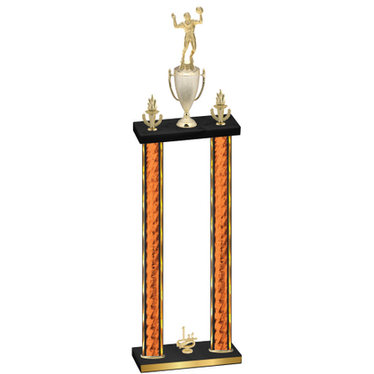 Double Orange Glacier First Place Volleyball Trophy