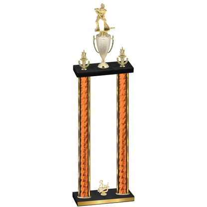 Double Orange Glacier Third Place Hockey Trophy
