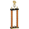 Double Orange Glacier Year Basketball Trophy