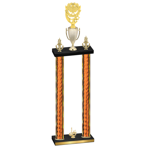 Double Orange Glacier First Place Pickleball Trophy