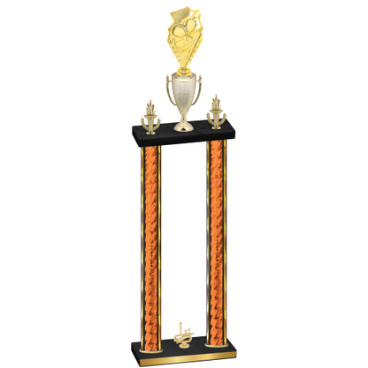 Double Orange Glacier First Place Pickleball Trophy