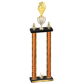 Double Orange Glacier Third Place Pickleball Trophy