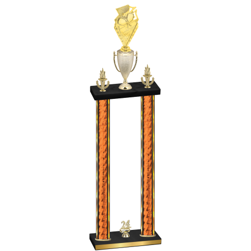 Double Orange Glacier Year Pickleball Trophy