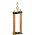 Double Orange Glacier First Place Majorette Trophy