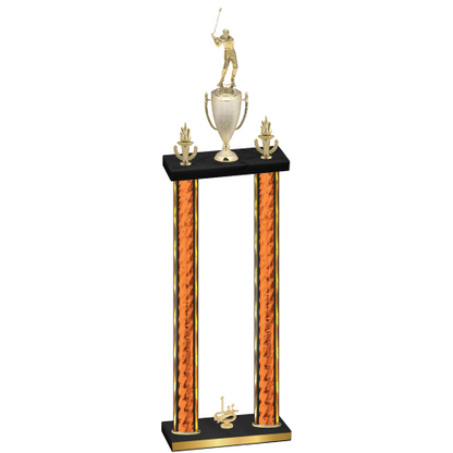 Double Orange Glacier First Place Golf Trophy
