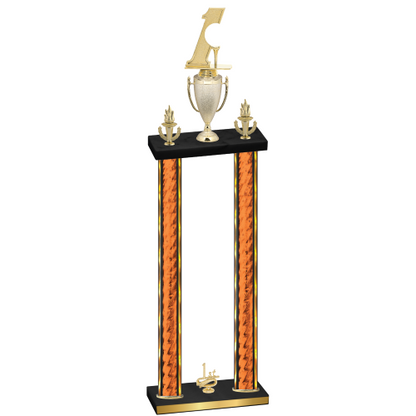 Double Orange Glacier First Place Golf Trophy