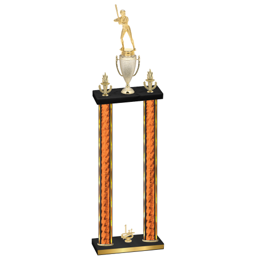 Double Orange Glacier First Place Softball Trophy