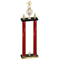 Double Red Glacier Year Soccer Trophy