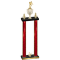 Double Red Glacier Third Place Rugby Trophy