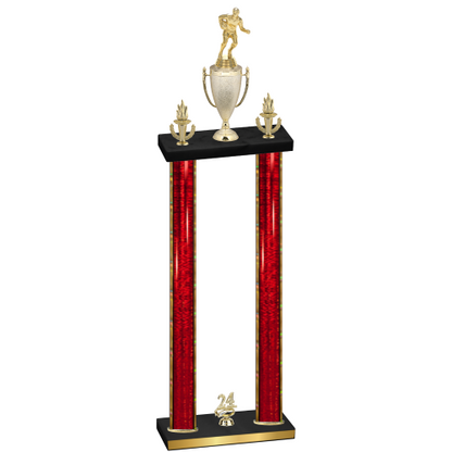 Double Red Glacier Year Rugby Trophy