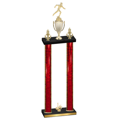 Double Red Glacier First Place Running Trophy