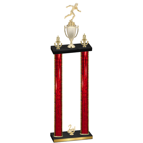 Double Red Glacier Second Place Running Trophy