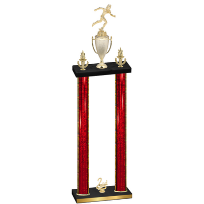 Double Red Glacier Second Place Running Trophy
