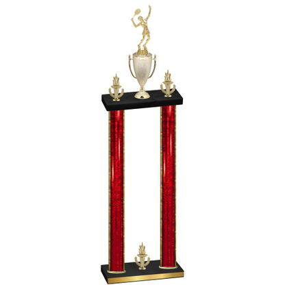 Double Red Glacier Victory Tennis Trophy
