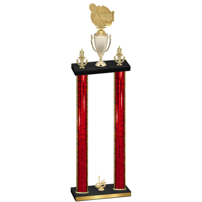 Double Red Glacier First Place Tennis Trophy
