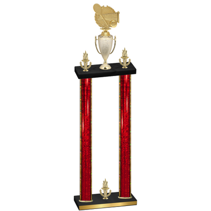 Double Red Glacier Victory Tennis Trophy