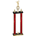 Double Red Glacier First Place Volleyball Trophy