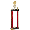 Double Red Glacier First Place Volleyball Trophy